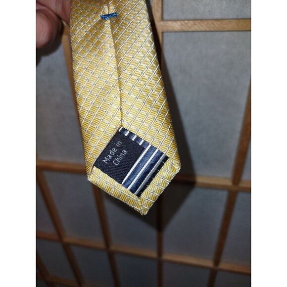Nautica Yellow Silk Tie   - Picture 6 of 9